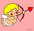 Dibujo Cupido pintado por diablillo