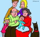 Dibujo Familia pintado por Familyy