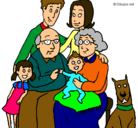 Dibujo Familia pintado por jhossy