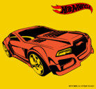 Dibujo Hot Wheels 5 pintado por mustang