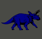 Dibujo Triceratops pintado por alexx