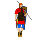 Dibujo Soldado romano pintado por neo58
