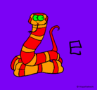 Dibujo Serpiente pintado por sharick