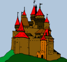 Dibujo Castillo medieval pintado por princessht