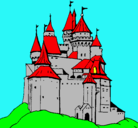 Dibujo Castillo medieval pintado por a2000