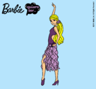 Dibujo Barbie flamenca pintado por karen-julieth