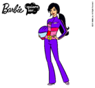 Dibujo Barbie piloto de motos pintado por gatita11