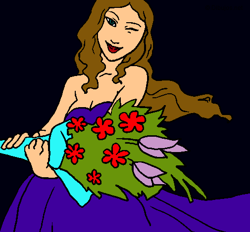 Dibujo Ramo de flores pintado por princessht