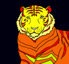 Dibujo Tigre pintado por dark13