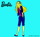 Dibujo Barbie con look casual pintado por frankie323