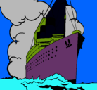 Dibujo Barco de vapor pintado por BRITANIC