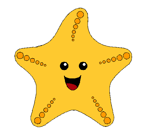 Dibujo Estrella de mar pintado por Omar09