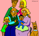 Dibujo Familia pintado por bereket