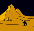 Dibujo Paisaje con pirámides pintado por aierim