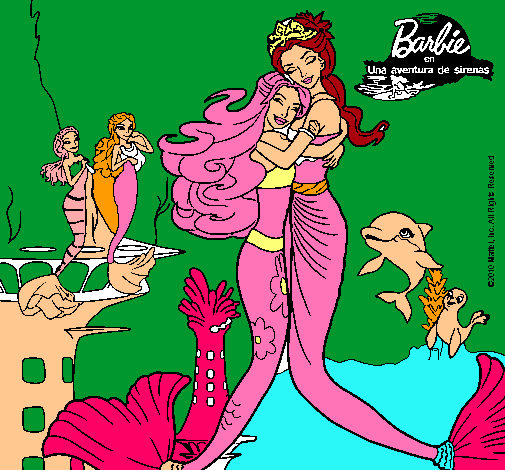 Barbie sirena y la reina sirena