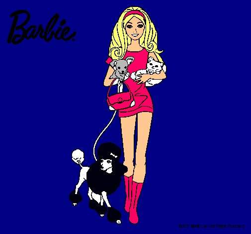 Barbie con sus mascotas