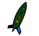 Dibujo Cohete II pintado por leninjosue