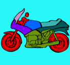 Dibujo Motocicleta pintado por jcjunior