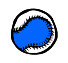 Dibujo Pelota de béisbol pintado por veluz