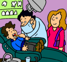 Dibujo Niño en el dentista pintado por ivannys