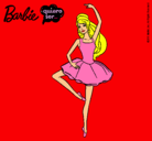 Dibujo Barbie bailarina de ballet pintado por carajillo