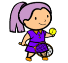 Dibujo Chica tenista pintado por zeltzyn