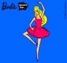 Dibujo Barbie bailarina de ballet pintado por colorina