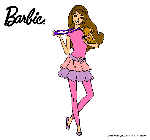 Barbie y su mascota