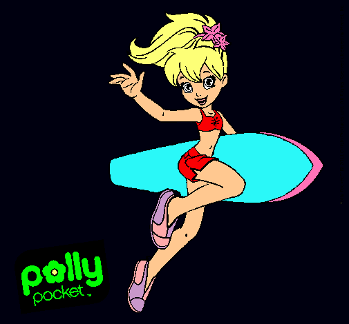 Dibujo Polly Pocket 3 pintado por aroa