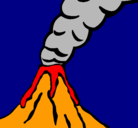 Dibujo Volcán pintado por umita