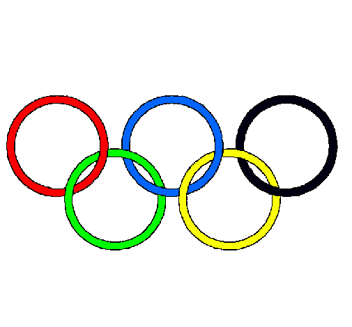 Dibujo Anillas de los juegos olimpícos pintado por gemma