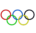 Dibujo Anillas de los juegos olimpícos pintado por gemma