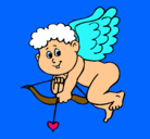 Dibujo Cupido pintado por mariaaaaaaa