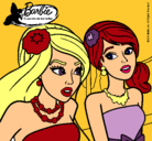 Dibujo Barbie y su amiga pintado por Yajaira00