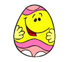Dibujo Huevo de pascua feliz pintado por ositha