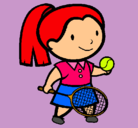 Dibujo Chica tenista pintado por huhuhuhuhuhu