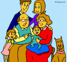 Dibujo Familia pintado por karyma