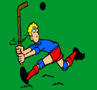 Dibujo Jugador de hockey sobre hierba pintado por nerea1111111