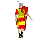 Dibujo Soldado romano pintado por danteeee
