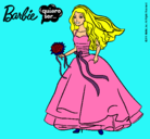 Dibujo Barbie vestida de novia pintado por xavi-7