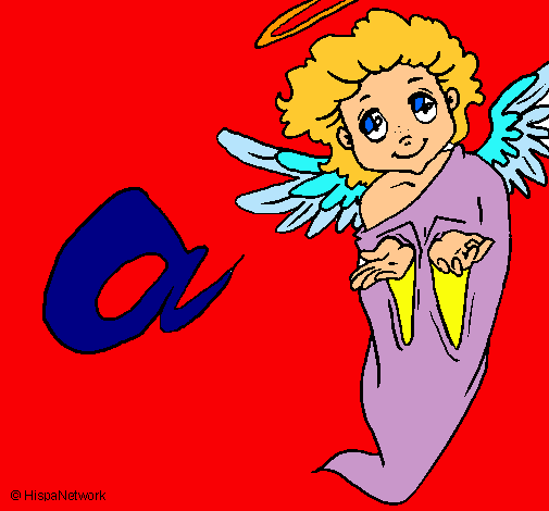 Dibujo Ángel pintado por xavi-7