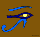 Dibujo Ojo Horus pintado por 37657687896
