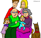 Dibujo Familia pintado por 121232343454