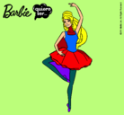 Dibujo Barbie bailarina de ballet pintado por remedios