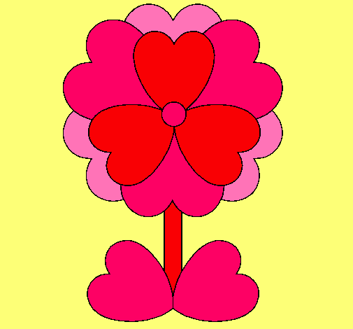 Flor de corazones