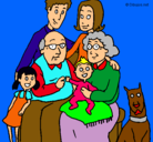 Dibujo Familia pintado por joanagg