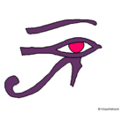 Dibujo Ojo Horus pintado por EGIPTO