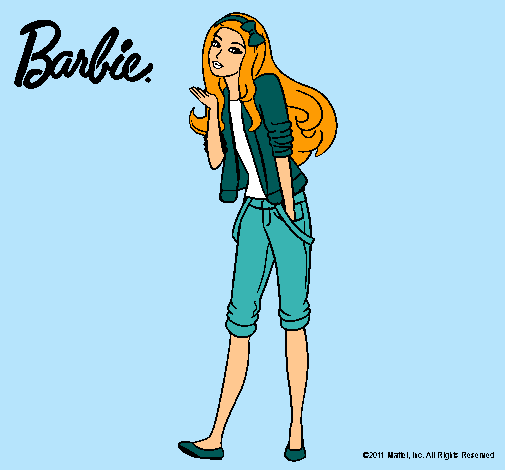 Barbie con look casual