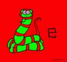 Dibujo Serpiente pintado por chocolatita