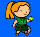 Dibujo Chica tenista pintado por nerea1111111